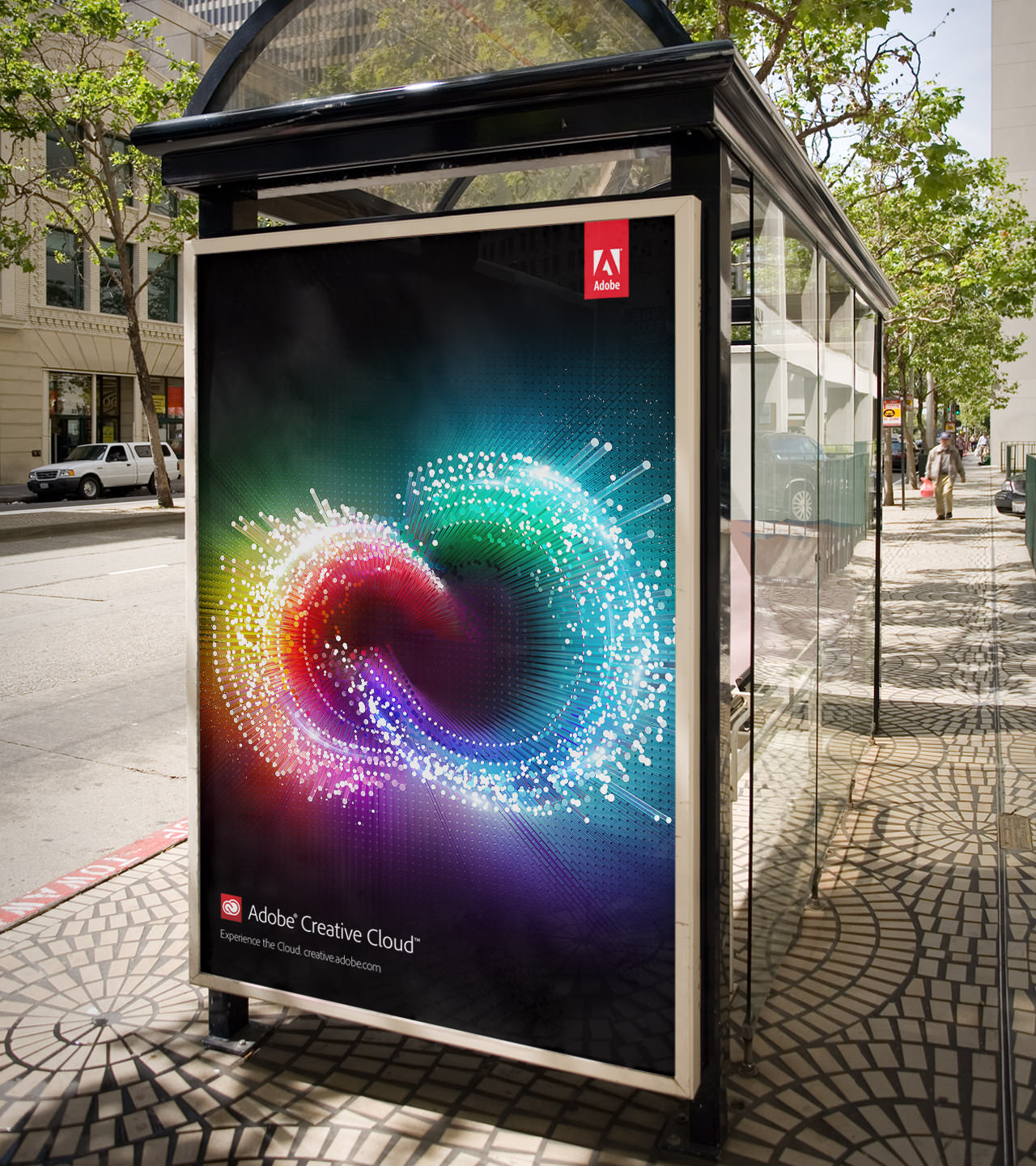 Adobe Creative Cloud Bus Shelter Poster Campaign