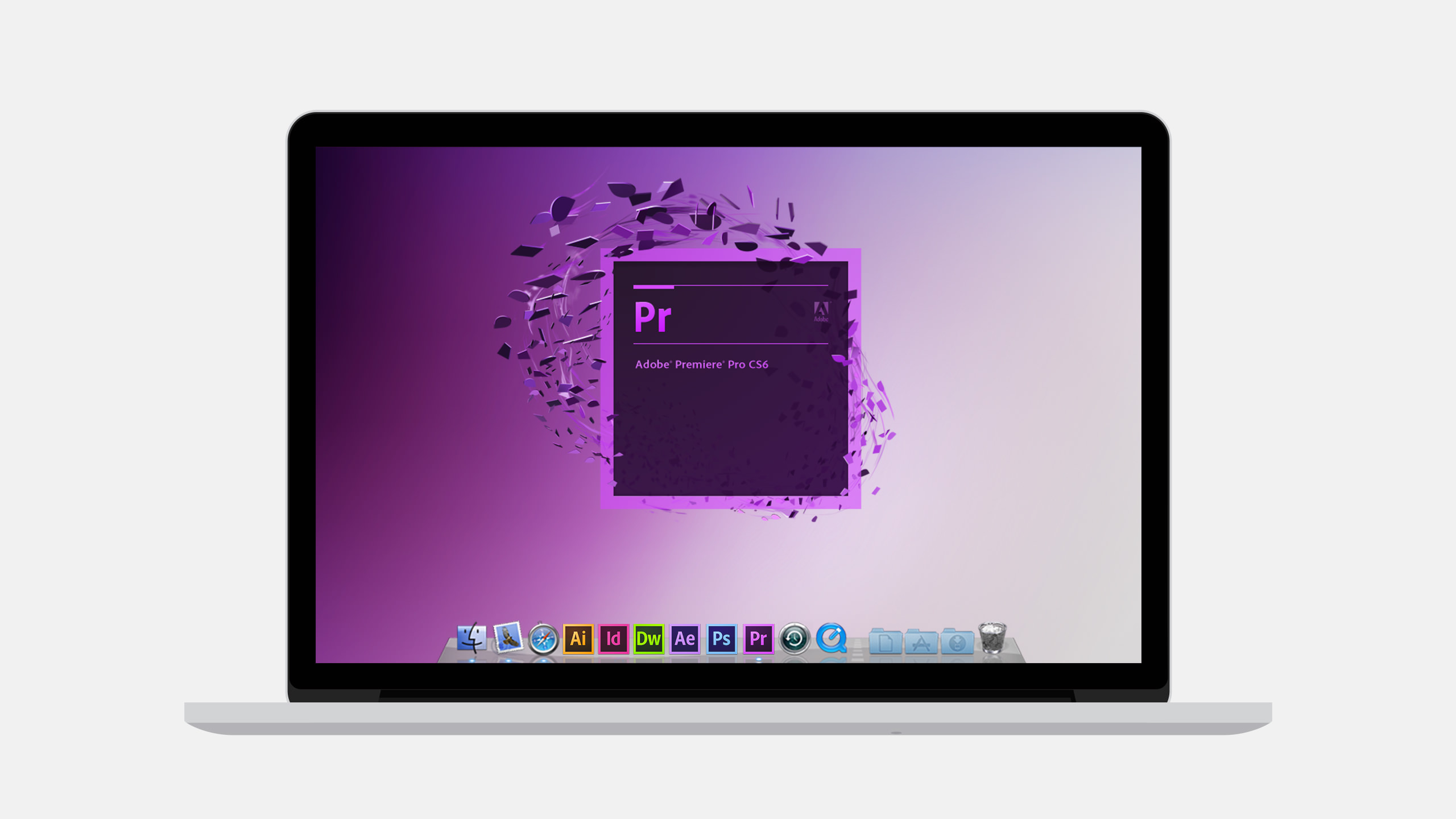 Adobe CS6 Premiere Pro Laptop splash screen
