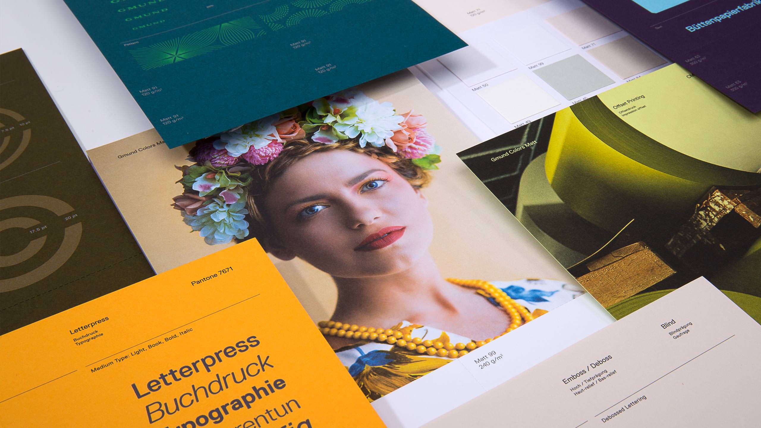 Gmund Colors Campaign - Matte swatch books collateral closeup