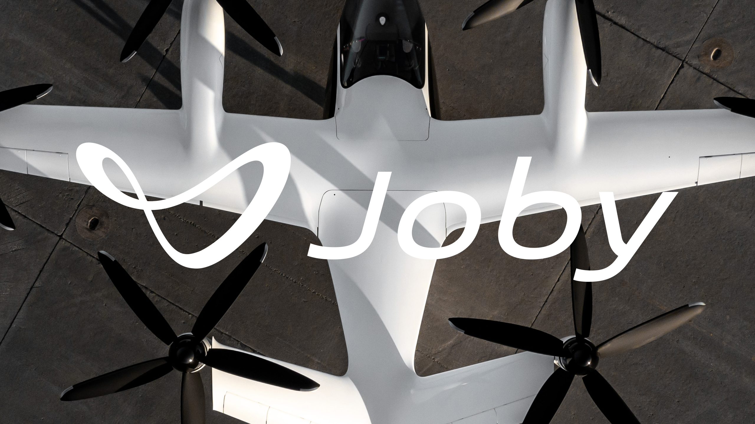 Joby Aviation Logo Overlaid on Aircraft