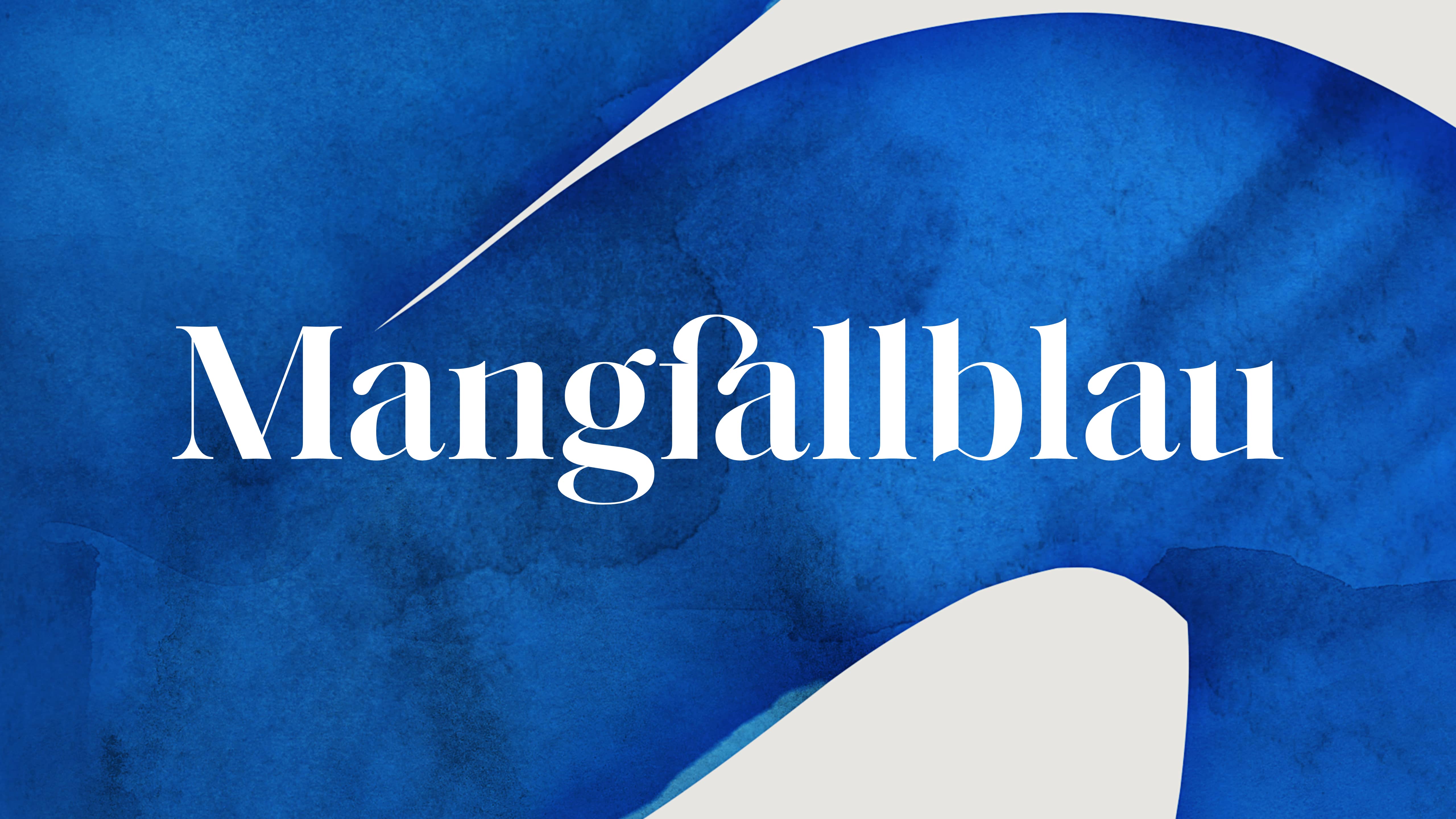Mangfallblau Logo on Blue River, Gmund